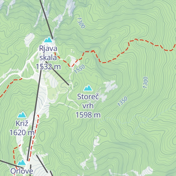 Map of Storeč vrh