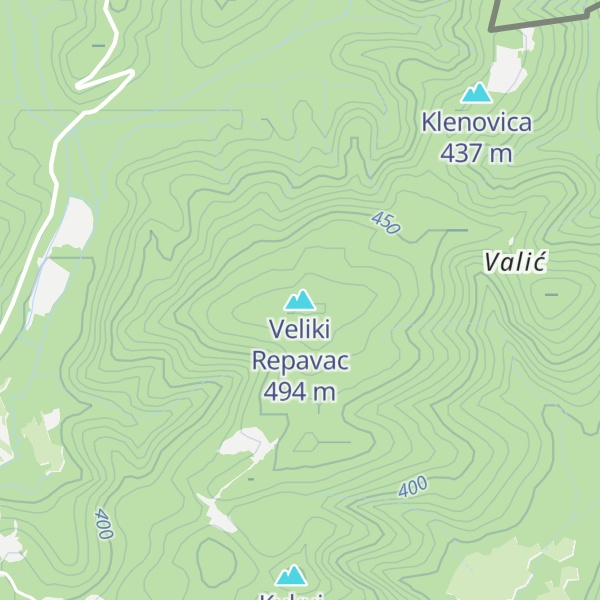 Map of Veliki Repavac