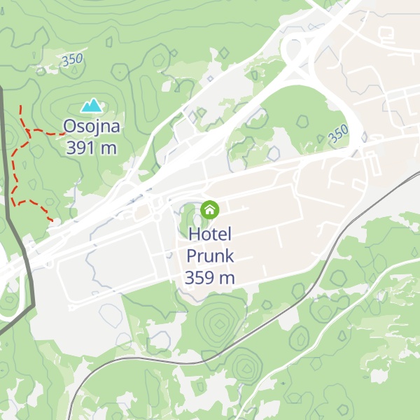 Map of Hotel Prunk