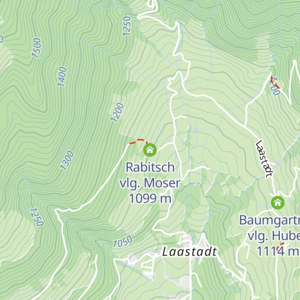 Map of Rabitsch vlg. Moser