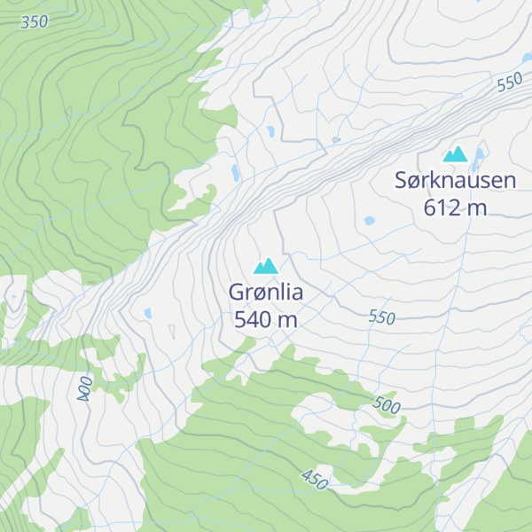 Map of Grønlia