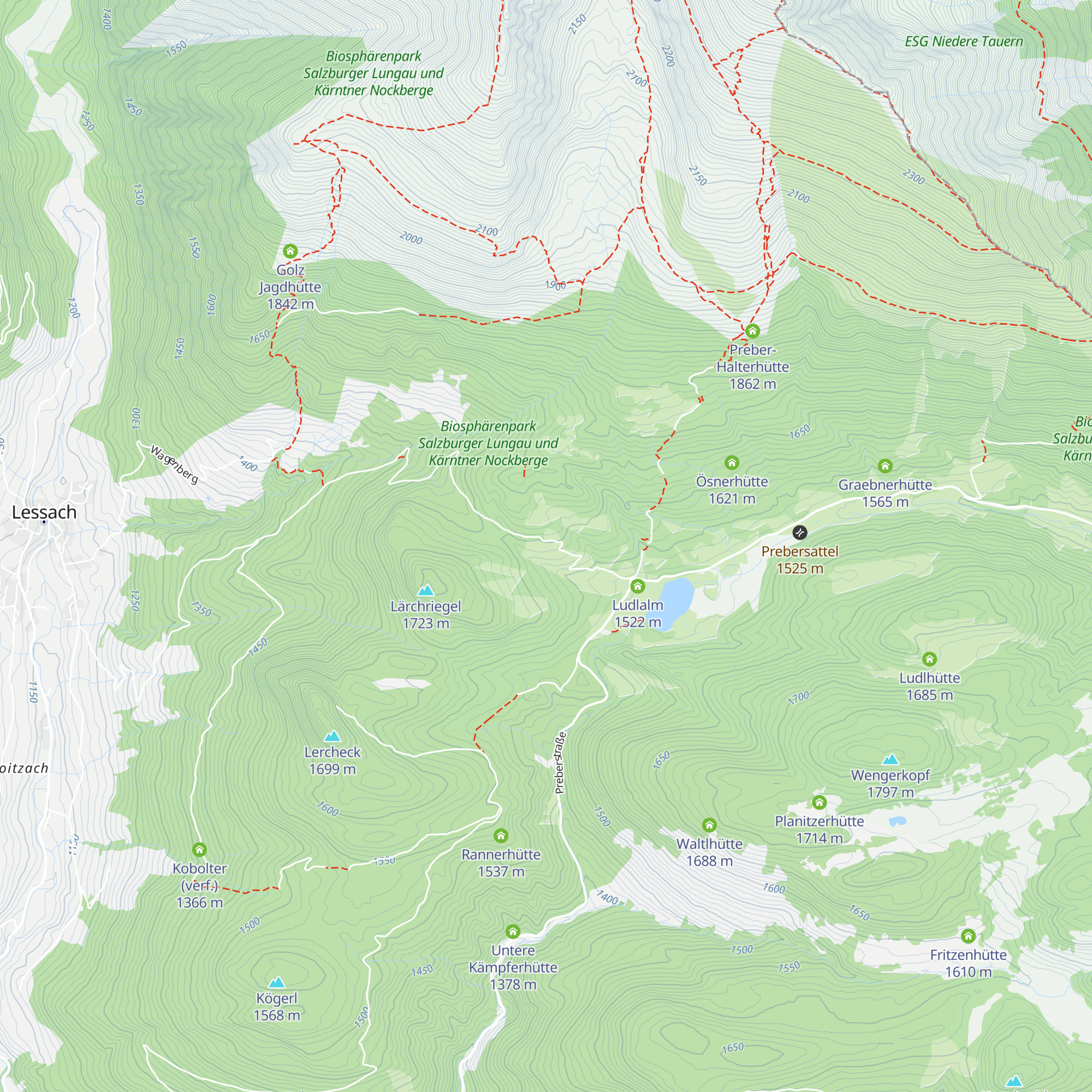 Larahütte map