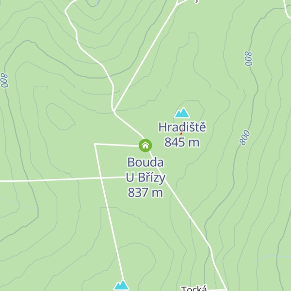 Map of Bouda U Břízy