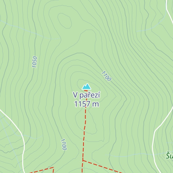 Map of V pařezí