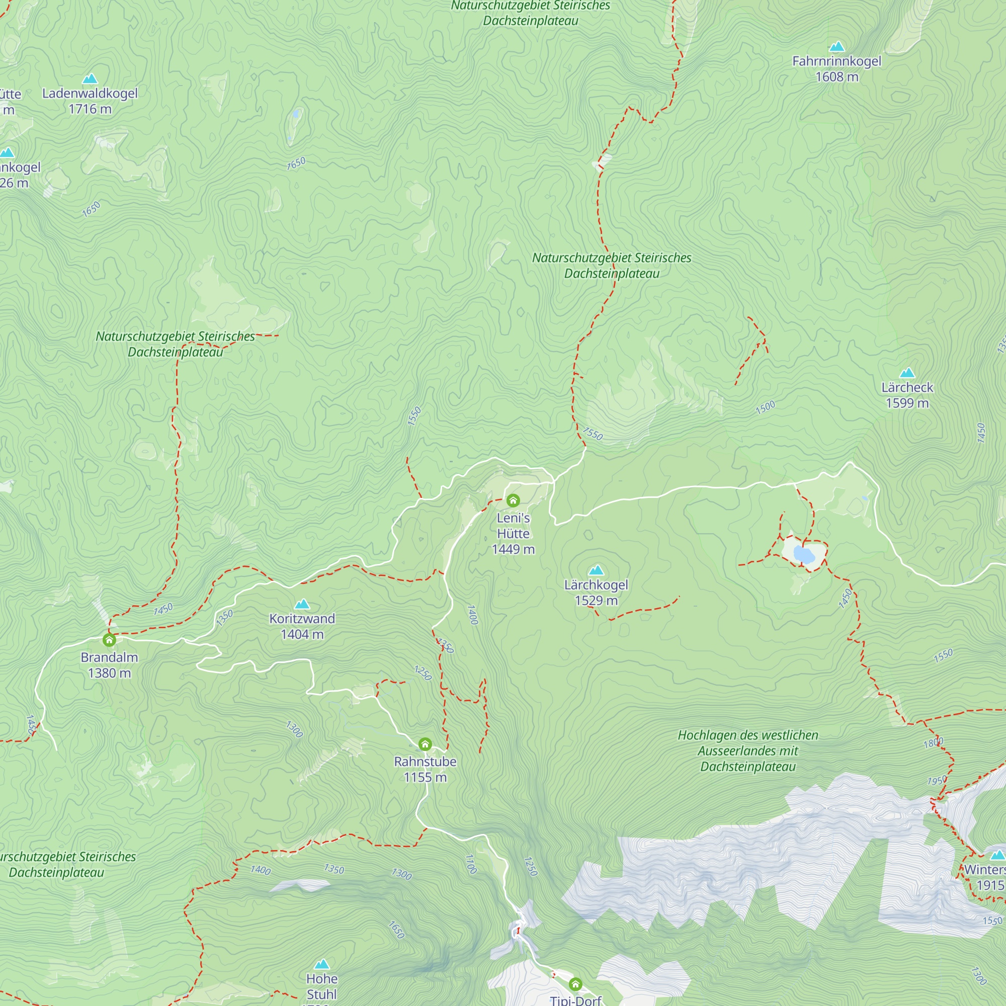 Ritzingerhütte map