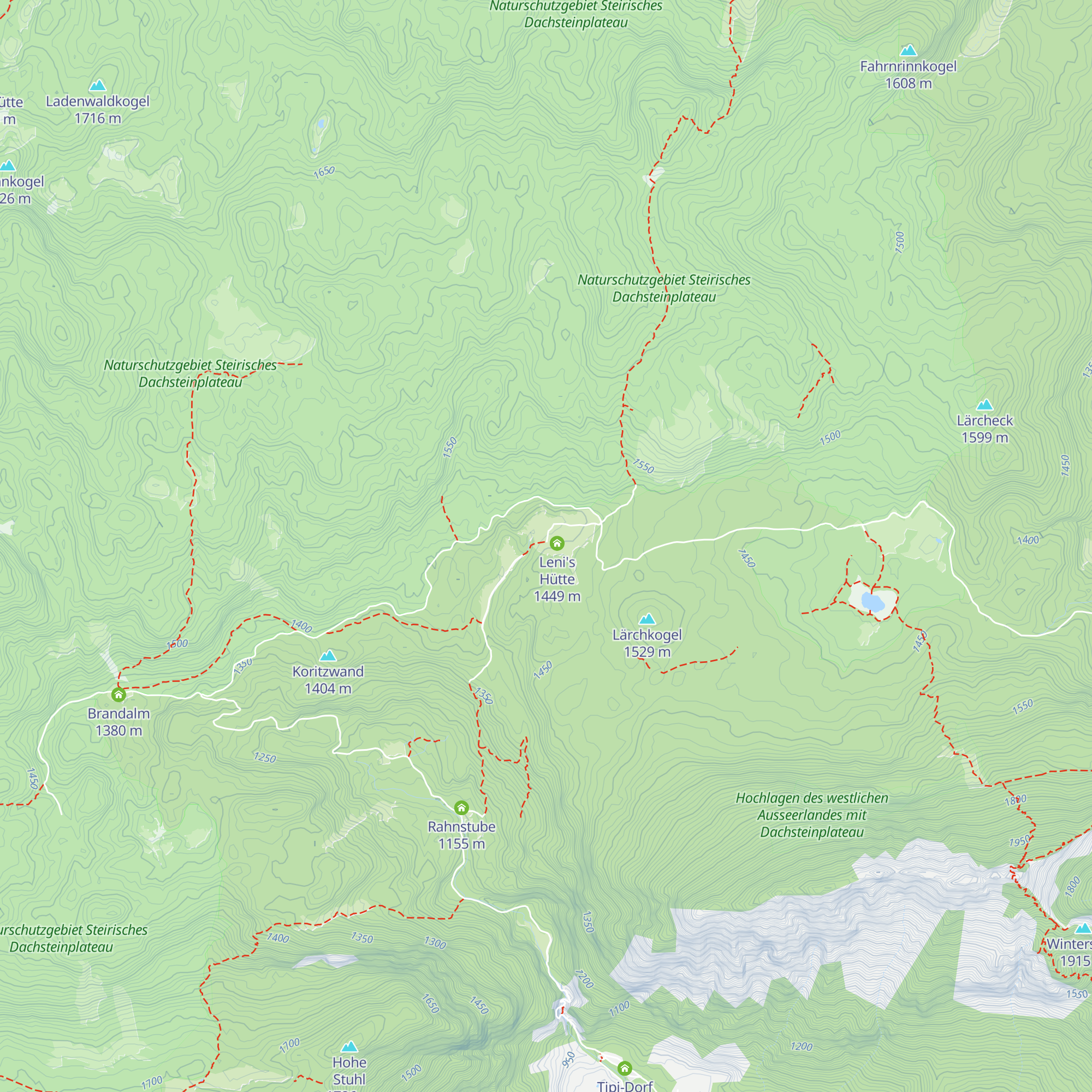 Ritzingerhütte map