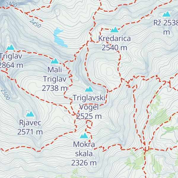 Map of Triglavski Vogel