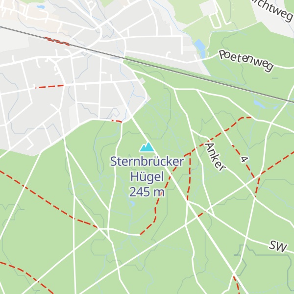 Map of Sternbrücker Hügel