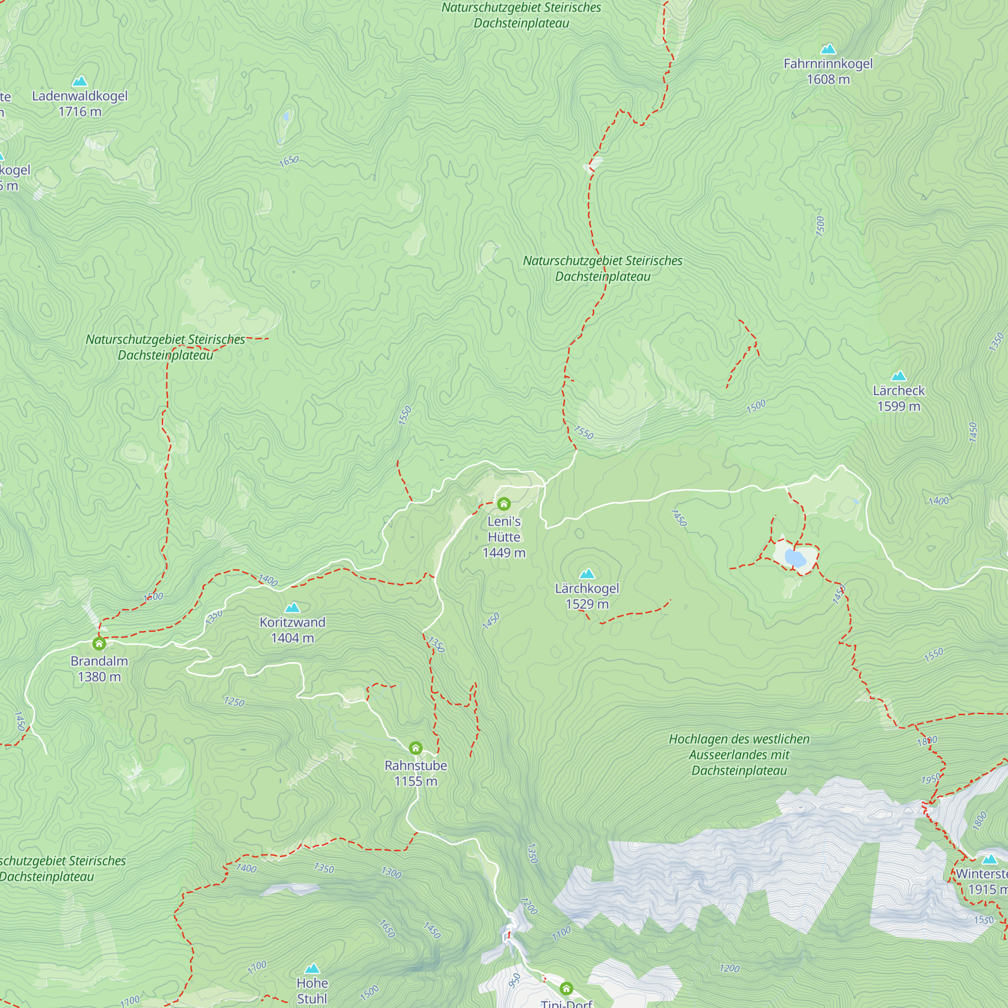 Leni's Hütte map