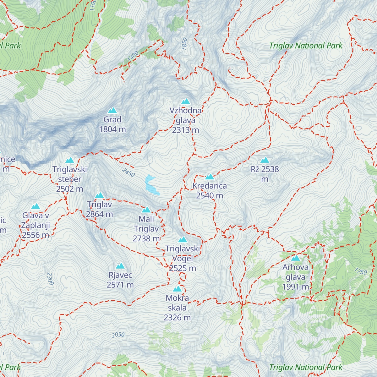 Triglavski dom na Kredarici map