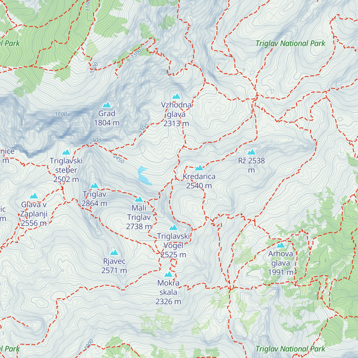 Triglavski dom na Kredarici map