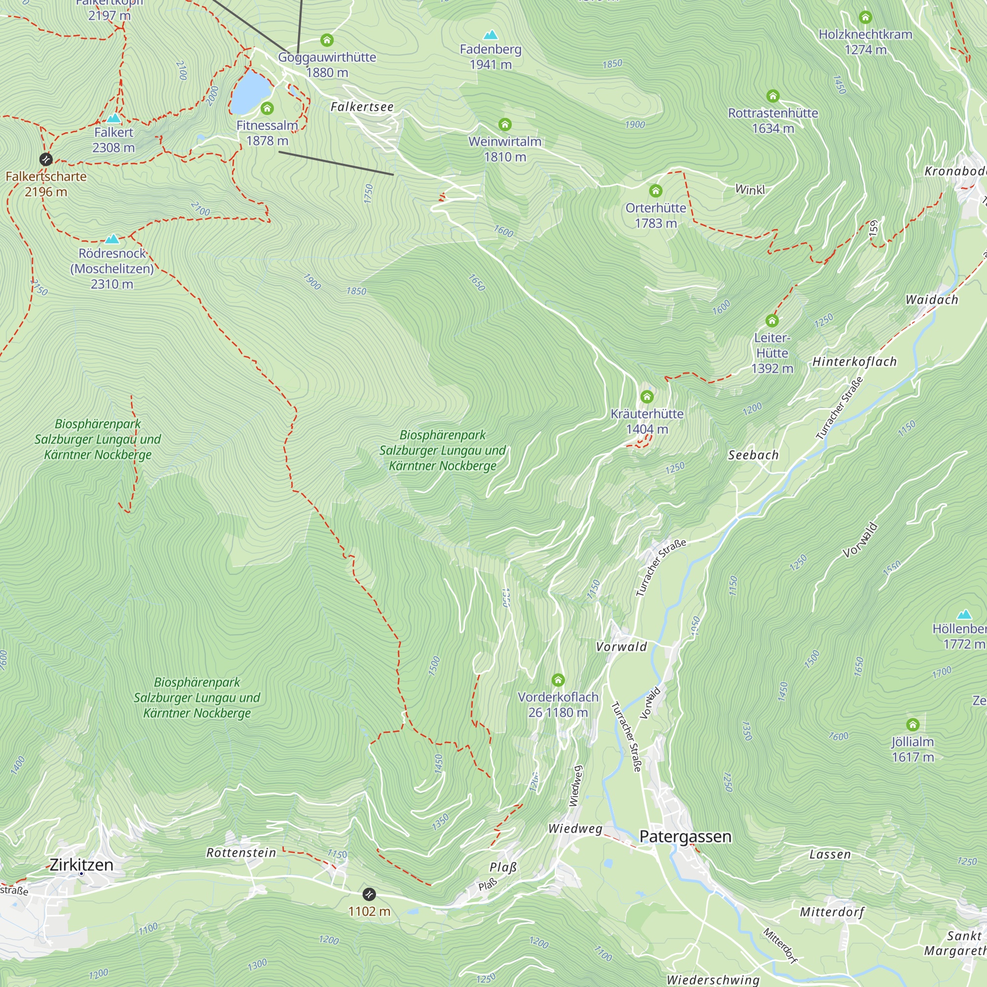 Rieser-Hütte in Pfarff map