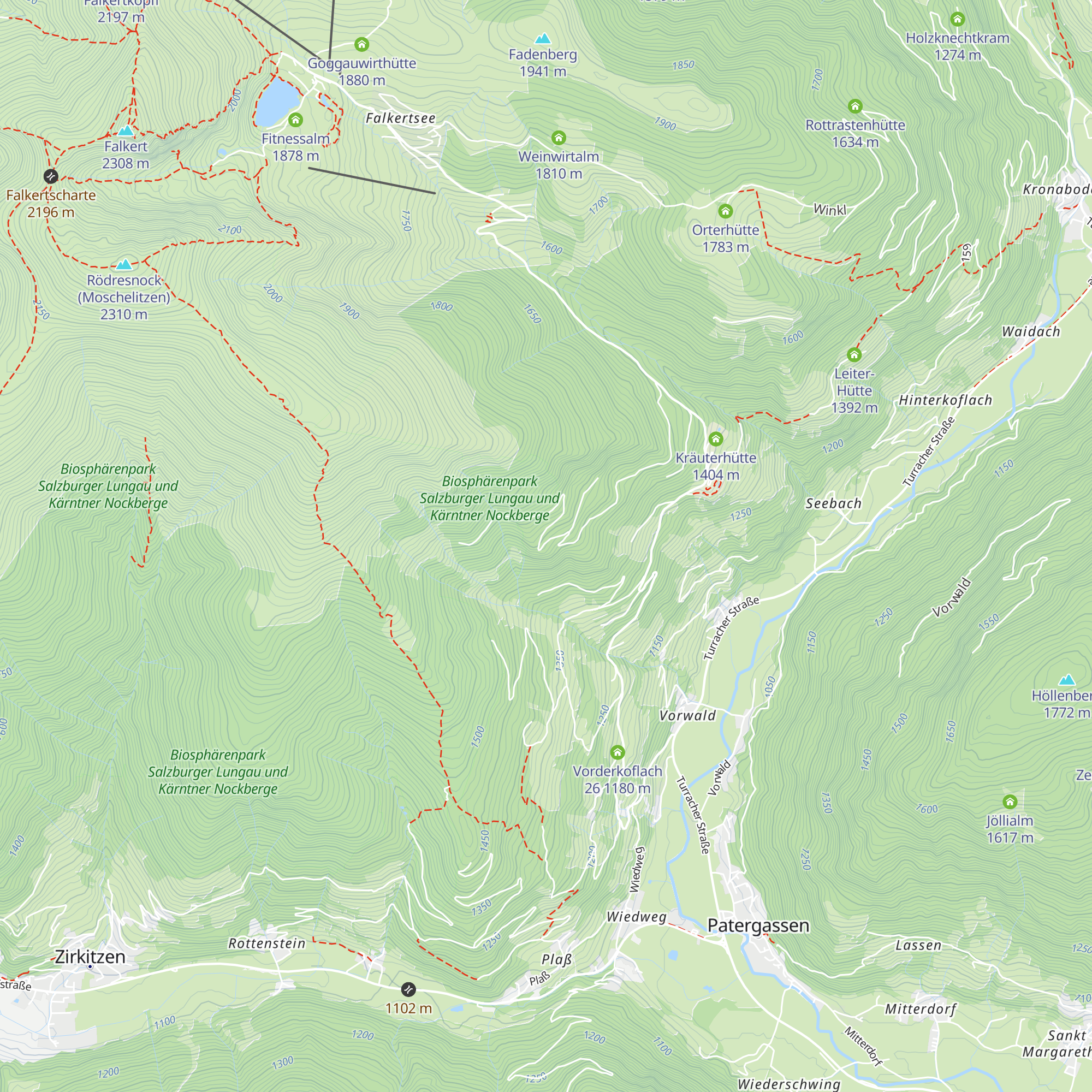 Rieser-Hütte in Pfarff map