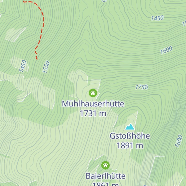 Map of Mühlhauserhütte
