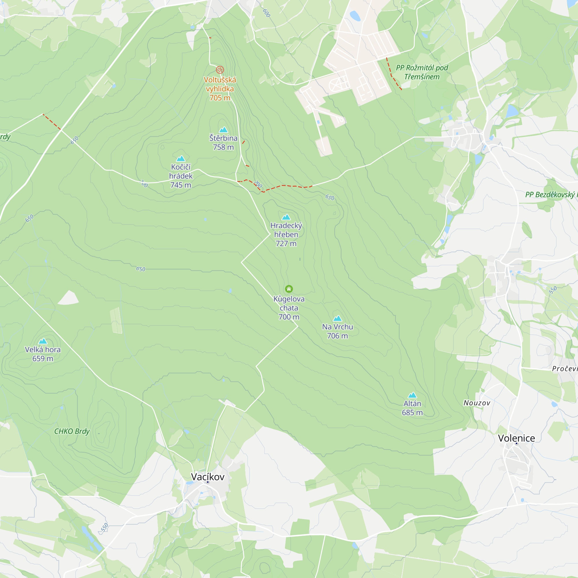 Kůgelova chata map