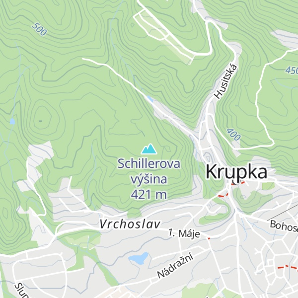 Map of Schillerova výšina