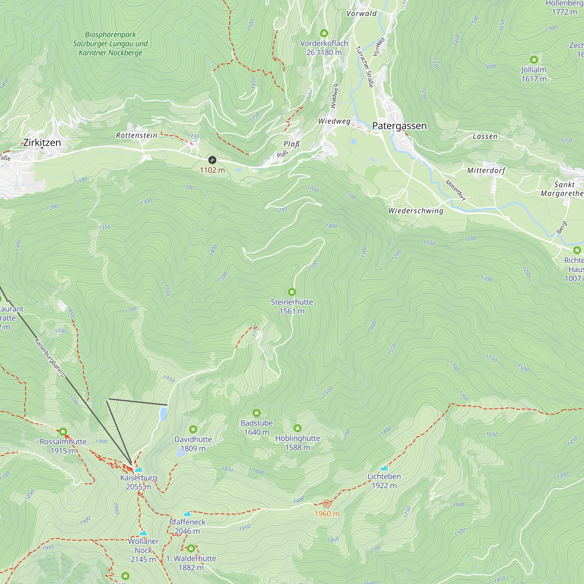 Steinerhütte map