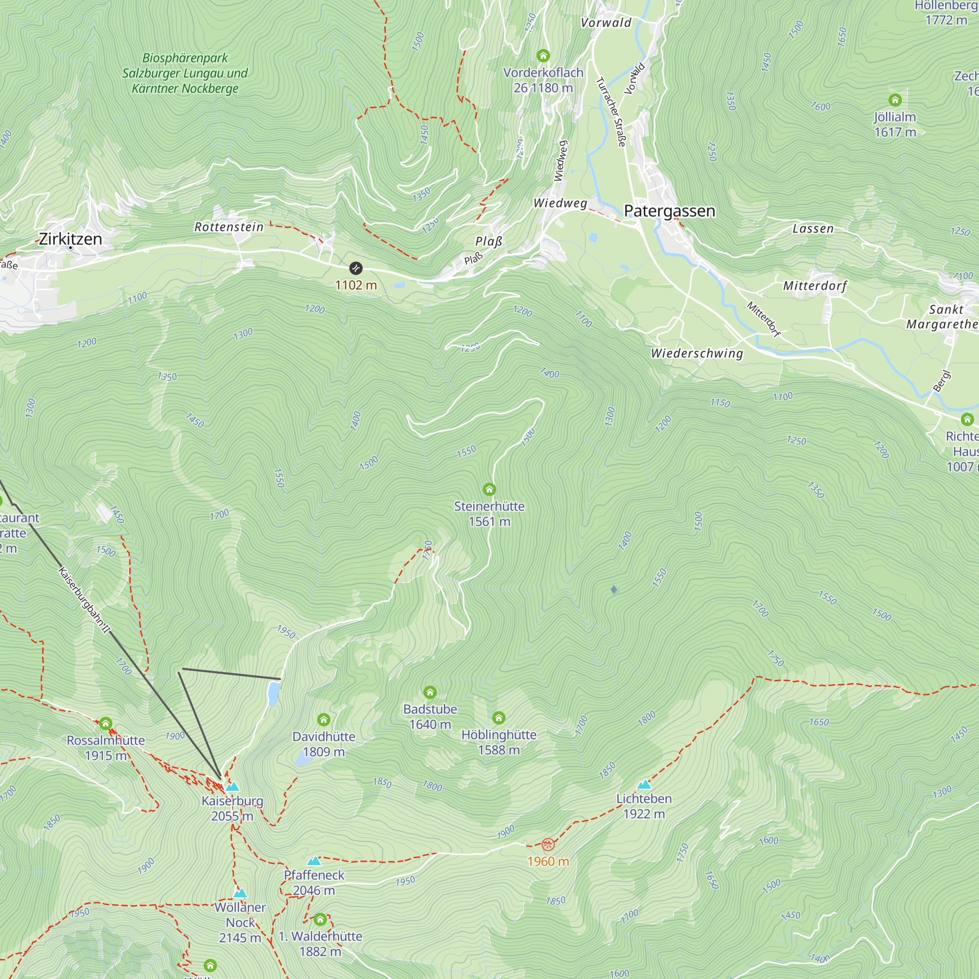 Steinerhütte map