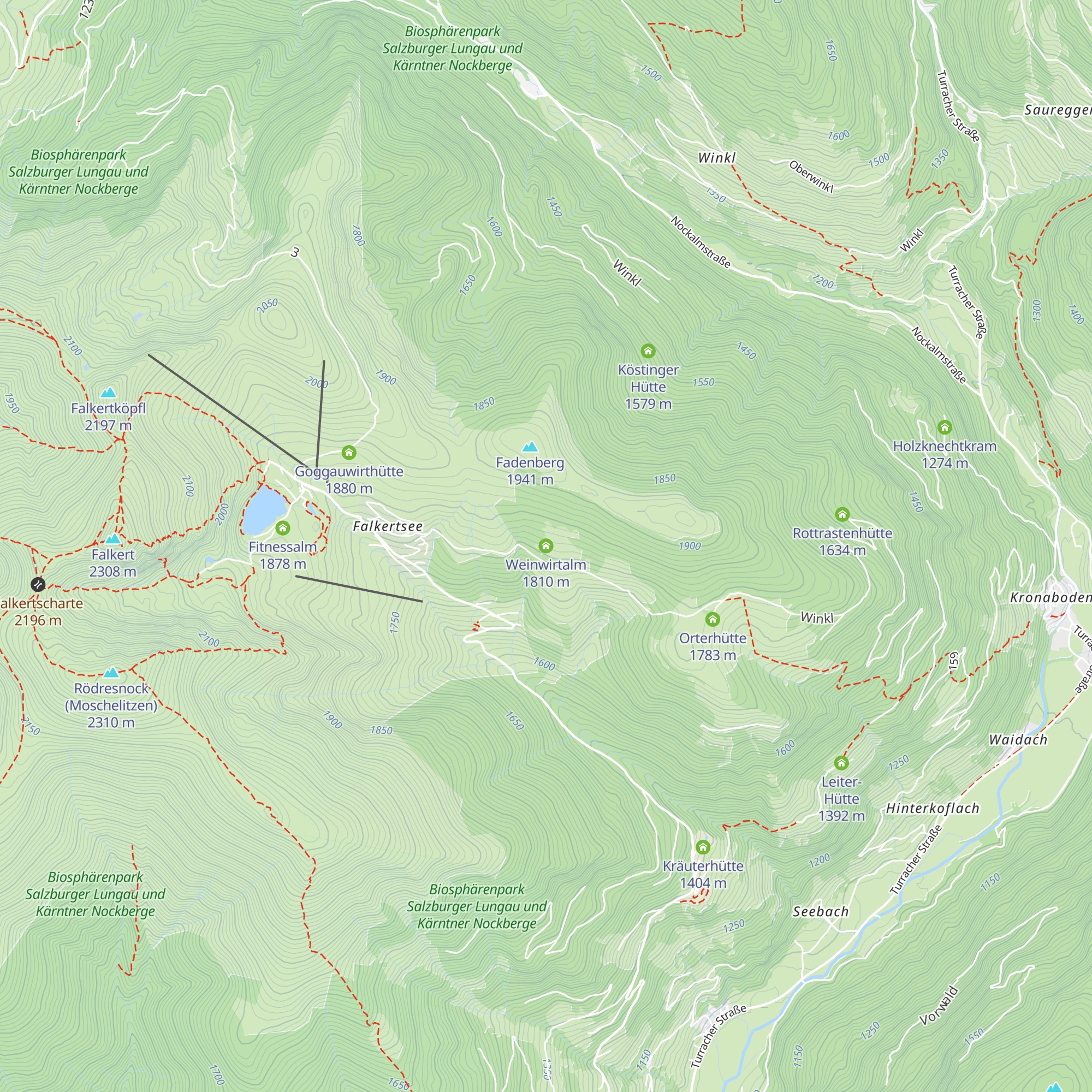 Weinwirtalm map