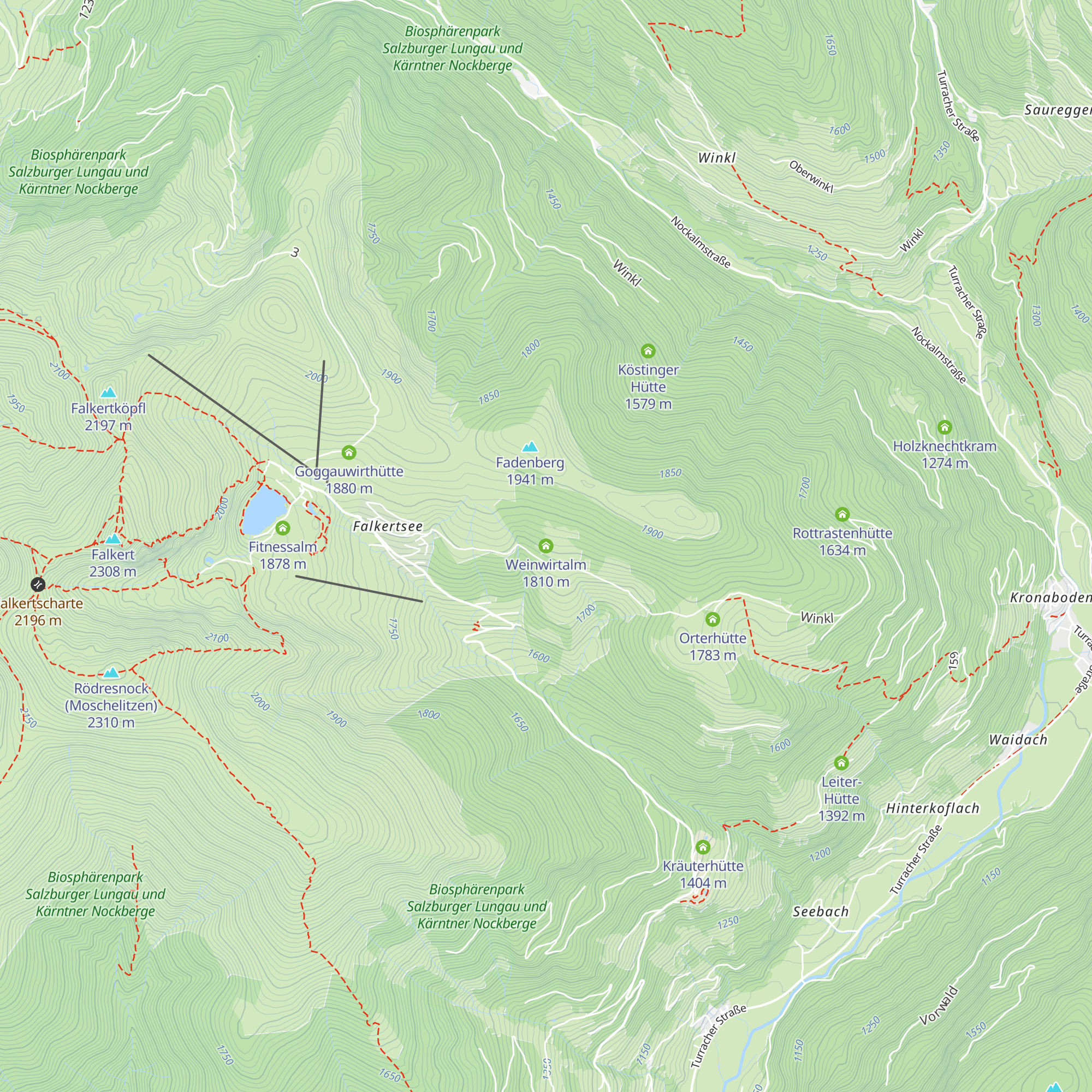 Weinwirtalm map
