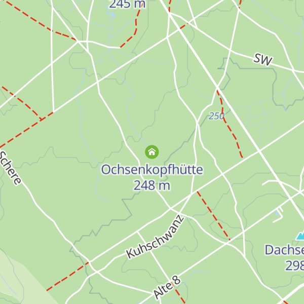Map of Ochsenkopfhütte