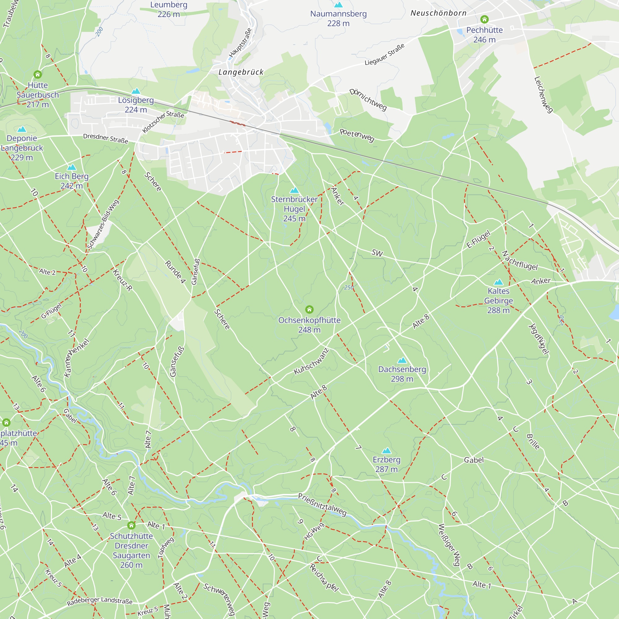 Ochsenkopfhütte map