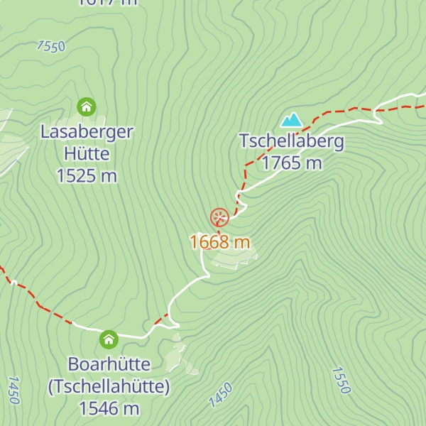 Map of Langerhütte