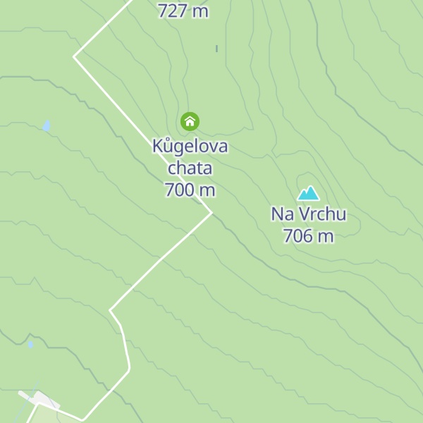 Map of Lovecká chata Soudný
