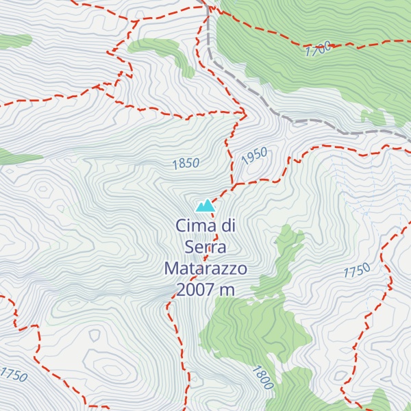Map of Cima di Serra Matarazzo