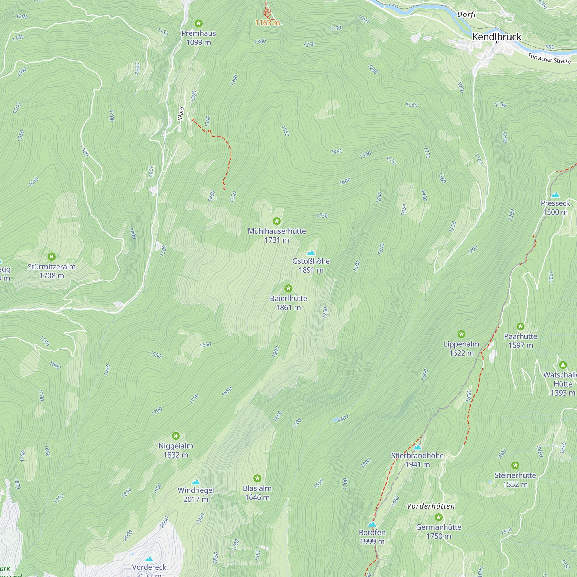 Baierlhütte map