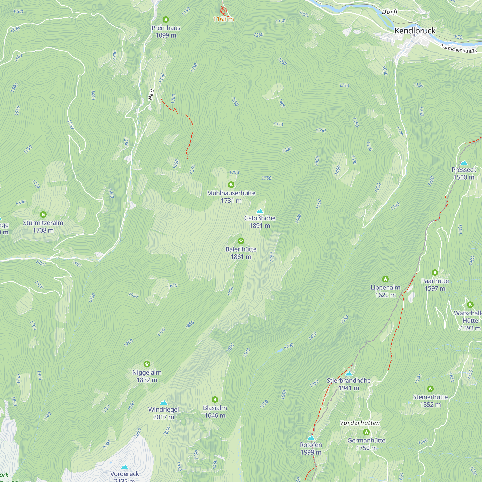 Baierlhütte map