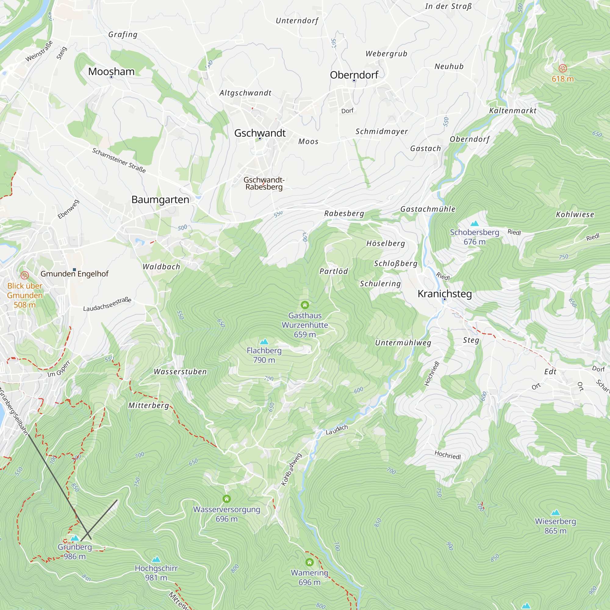 Gasthaus Wurzenhütte map