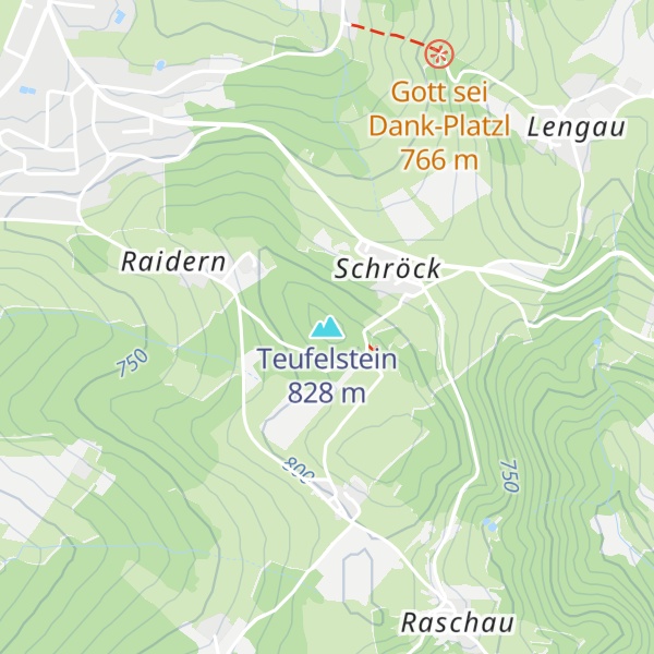 Map of Teufelstein