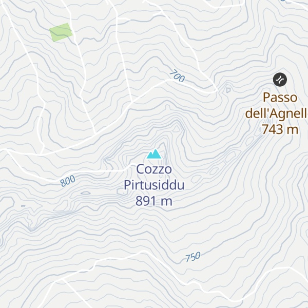 Map of Cozzo Pirtusiddu