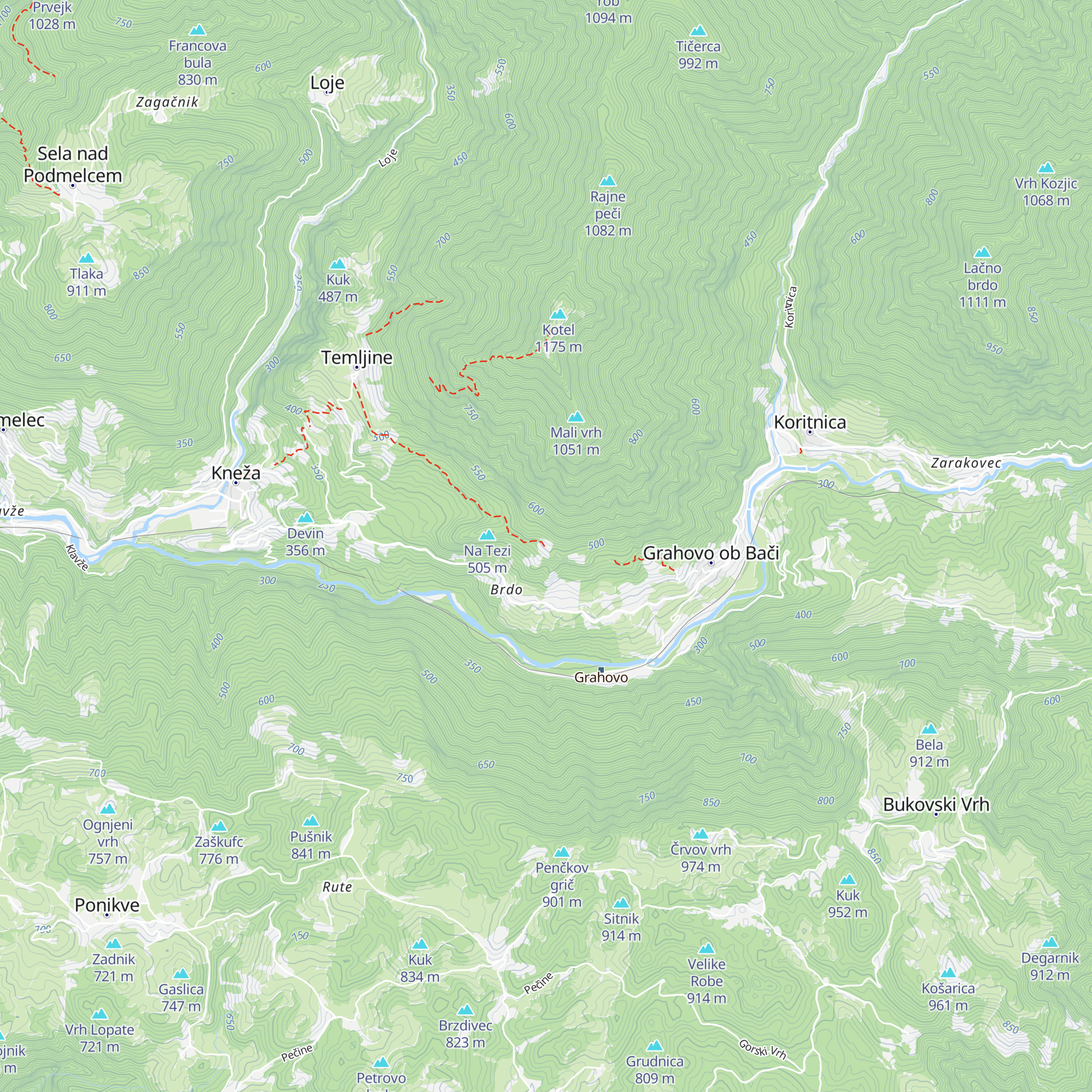 Kmetija Ravence map
