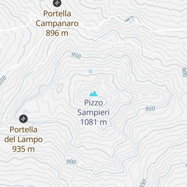 Map of Pizzo Sampieri