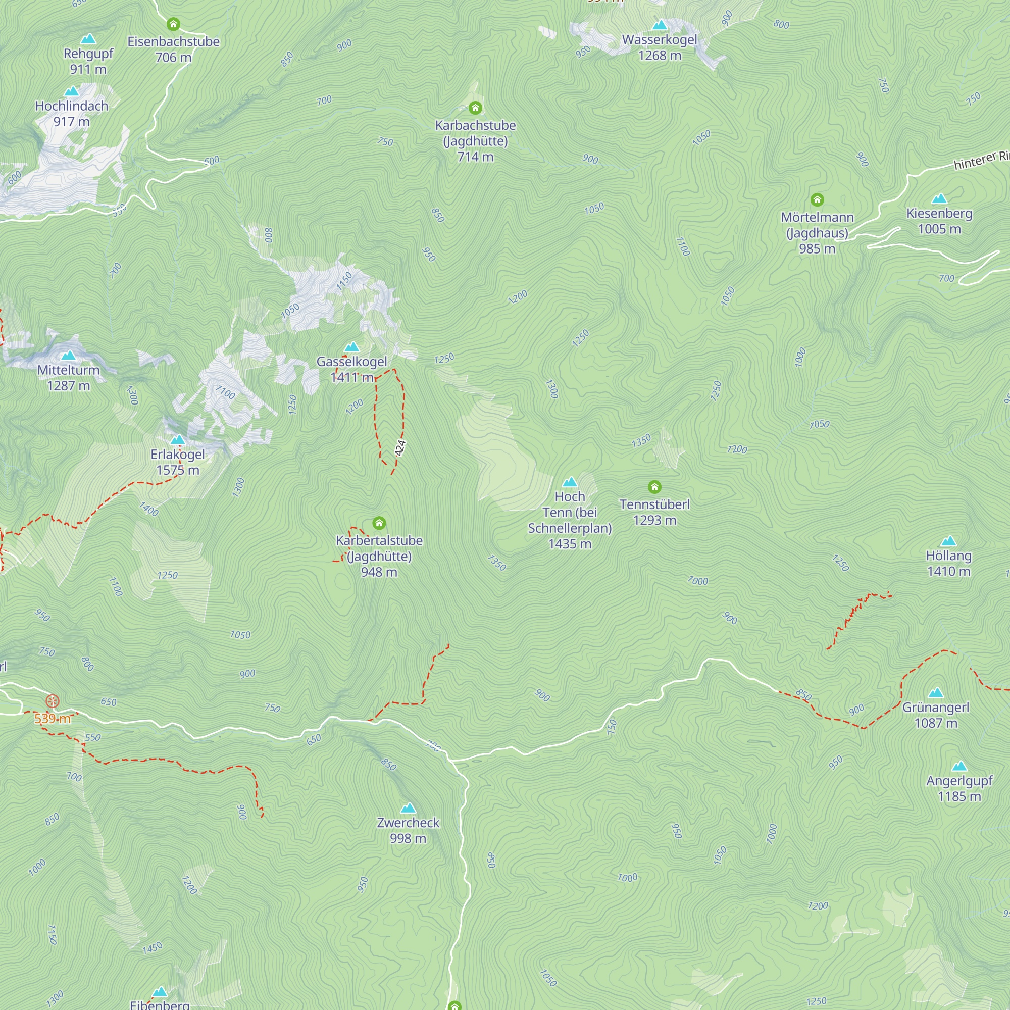 Tennalm map