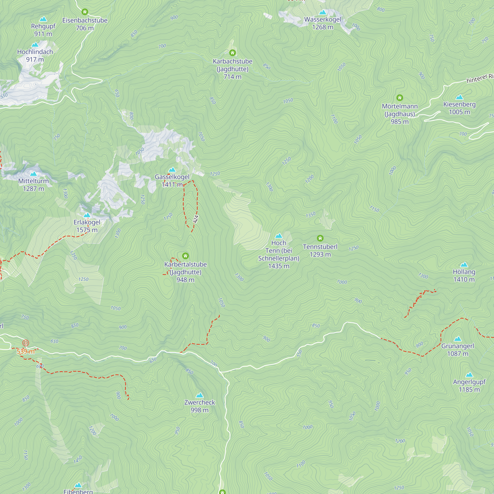Tennalm map