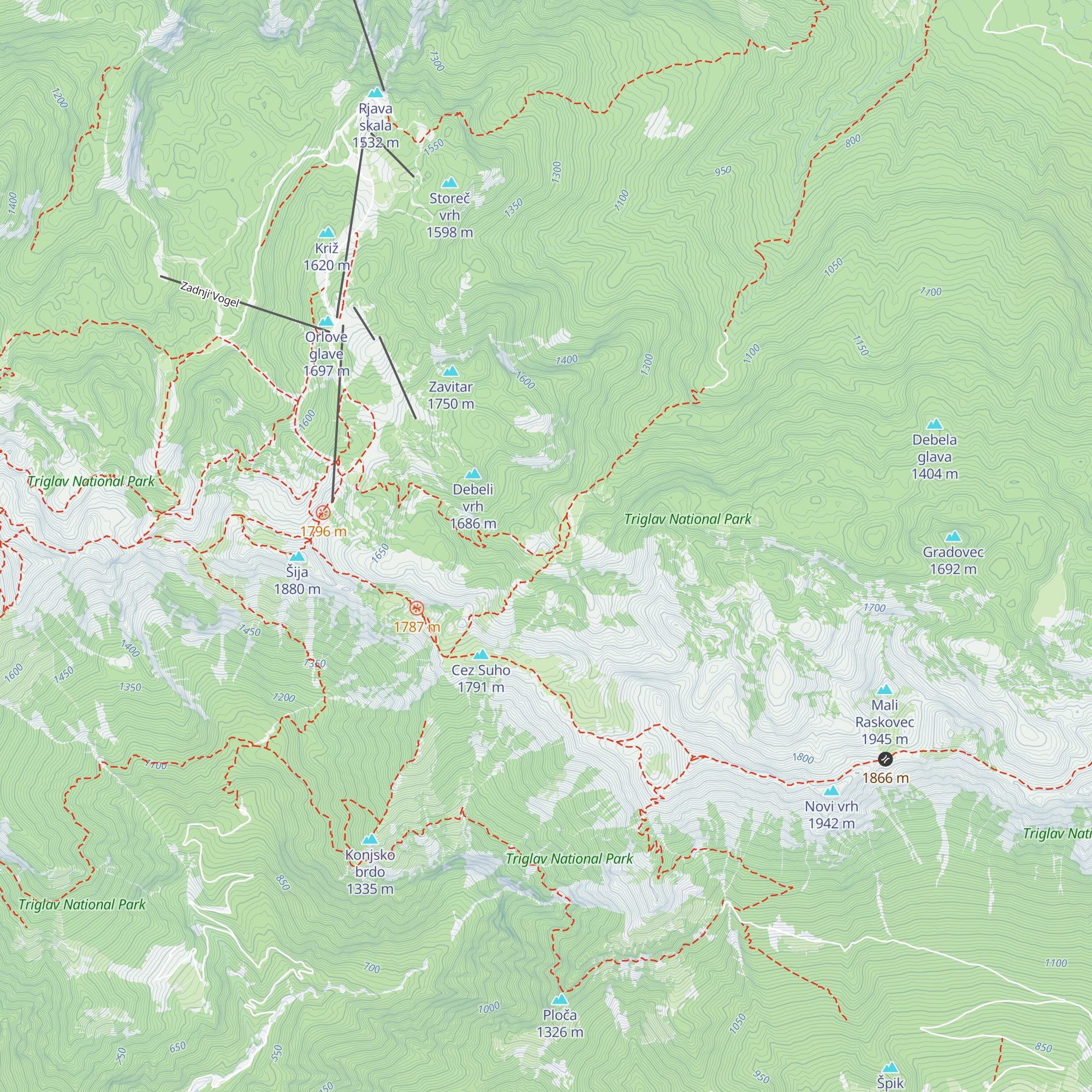 Lovska koča (planina Suha) map