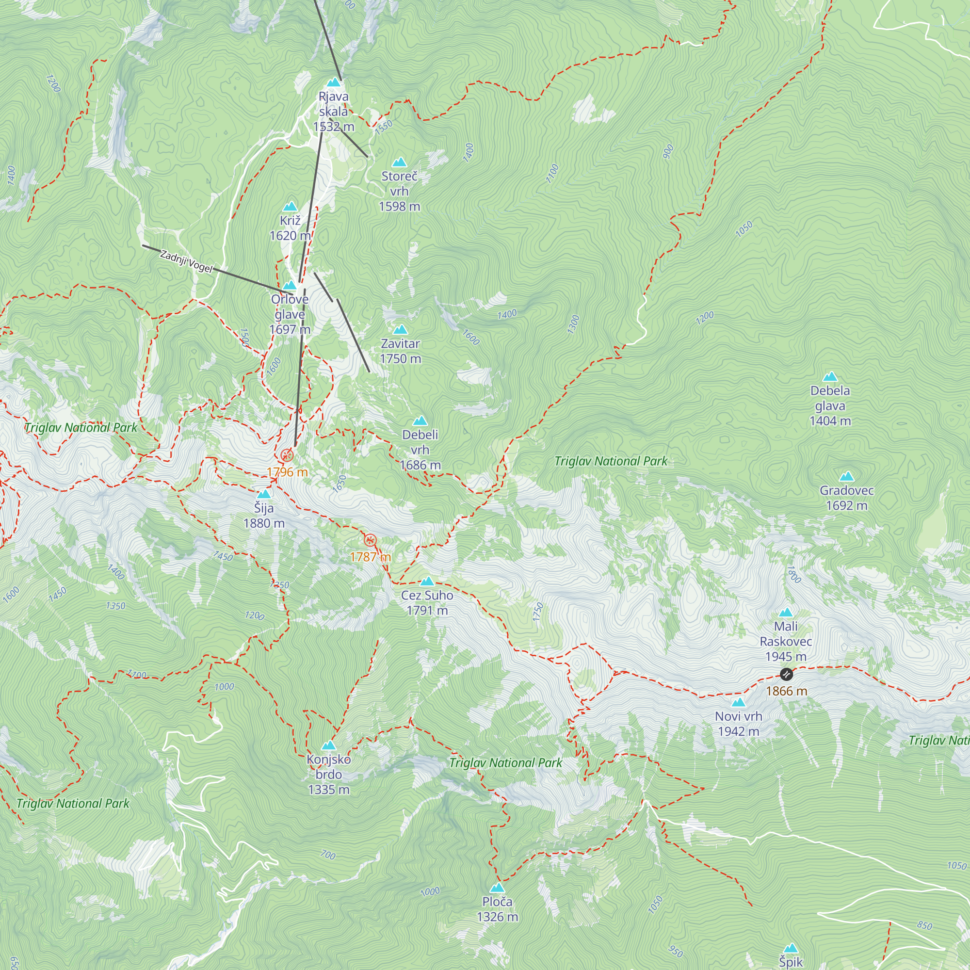 Lovska koča (planina Suha) map