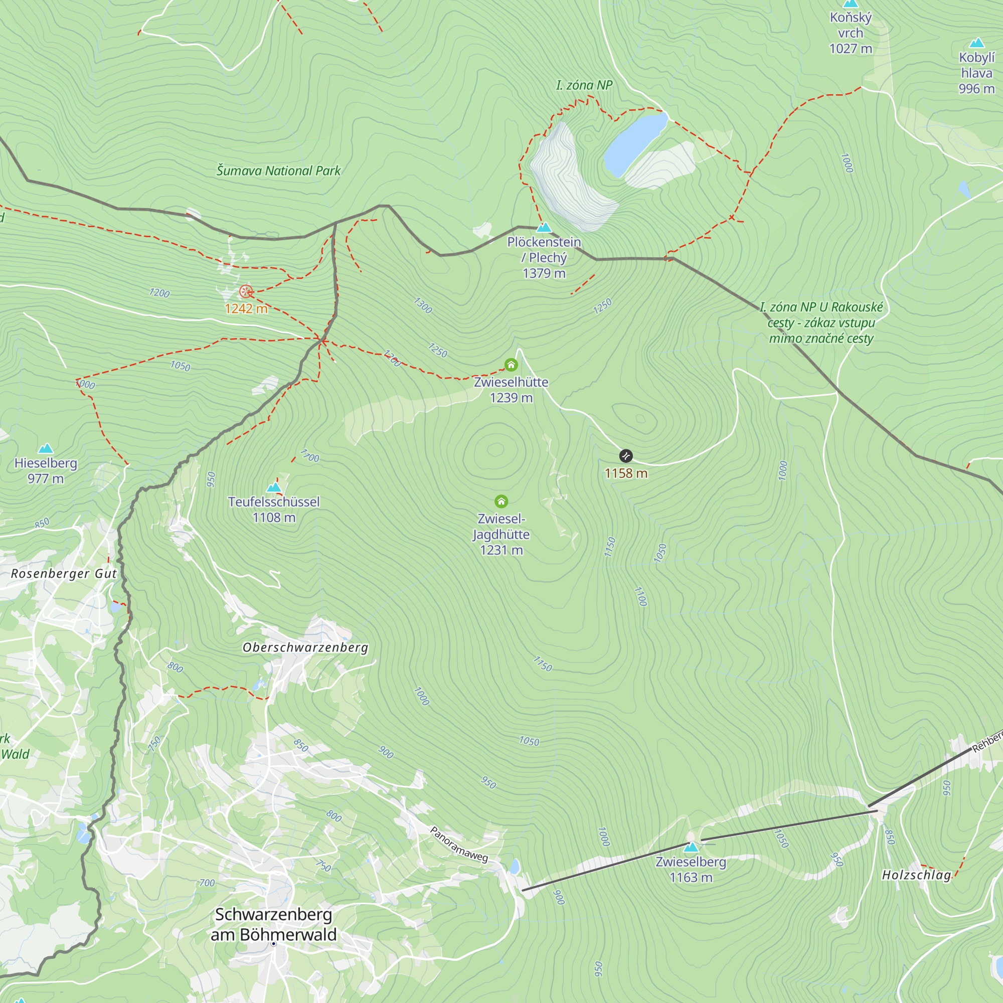 Zwiesel-Jagdhütte map