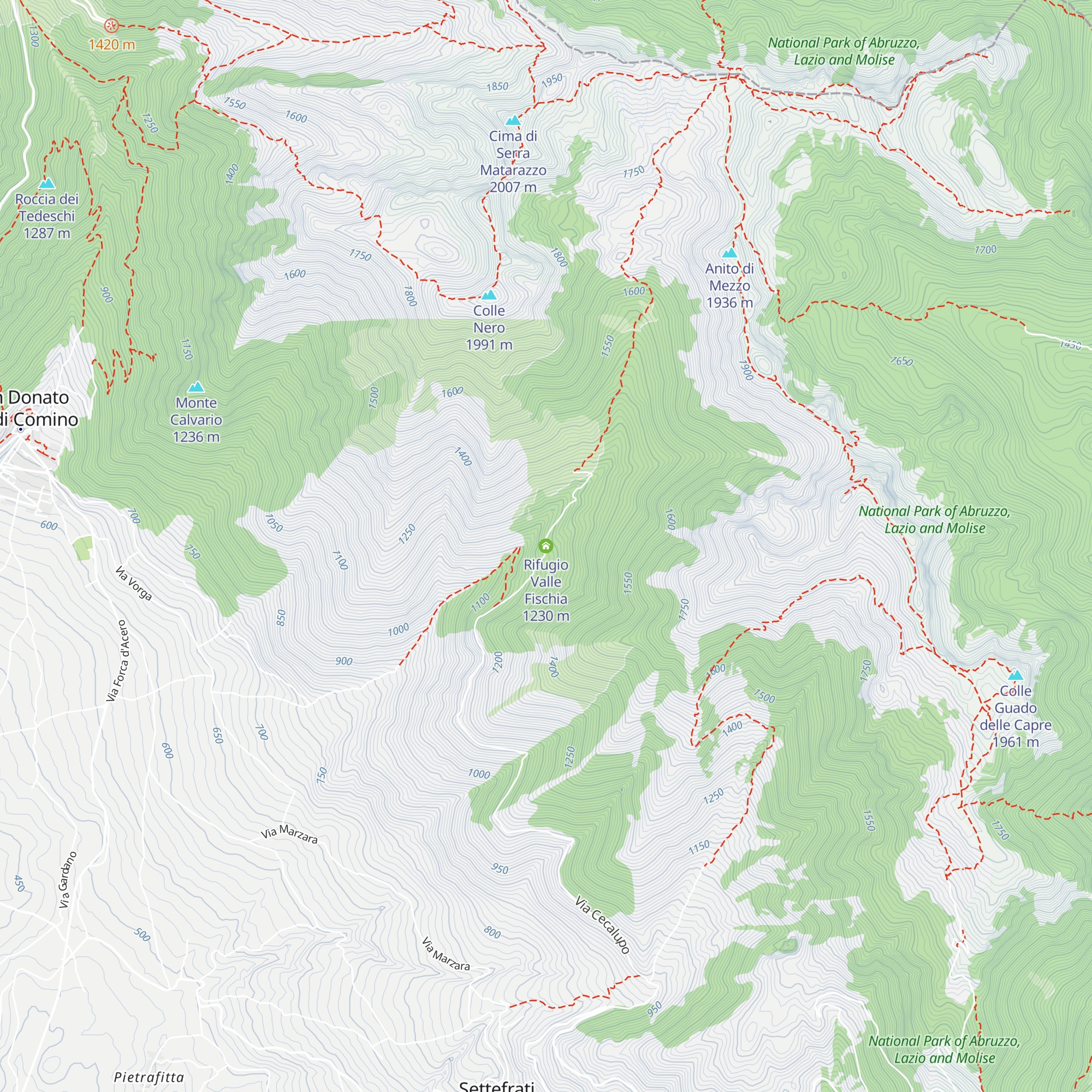 Rifugio Valle Fischia map