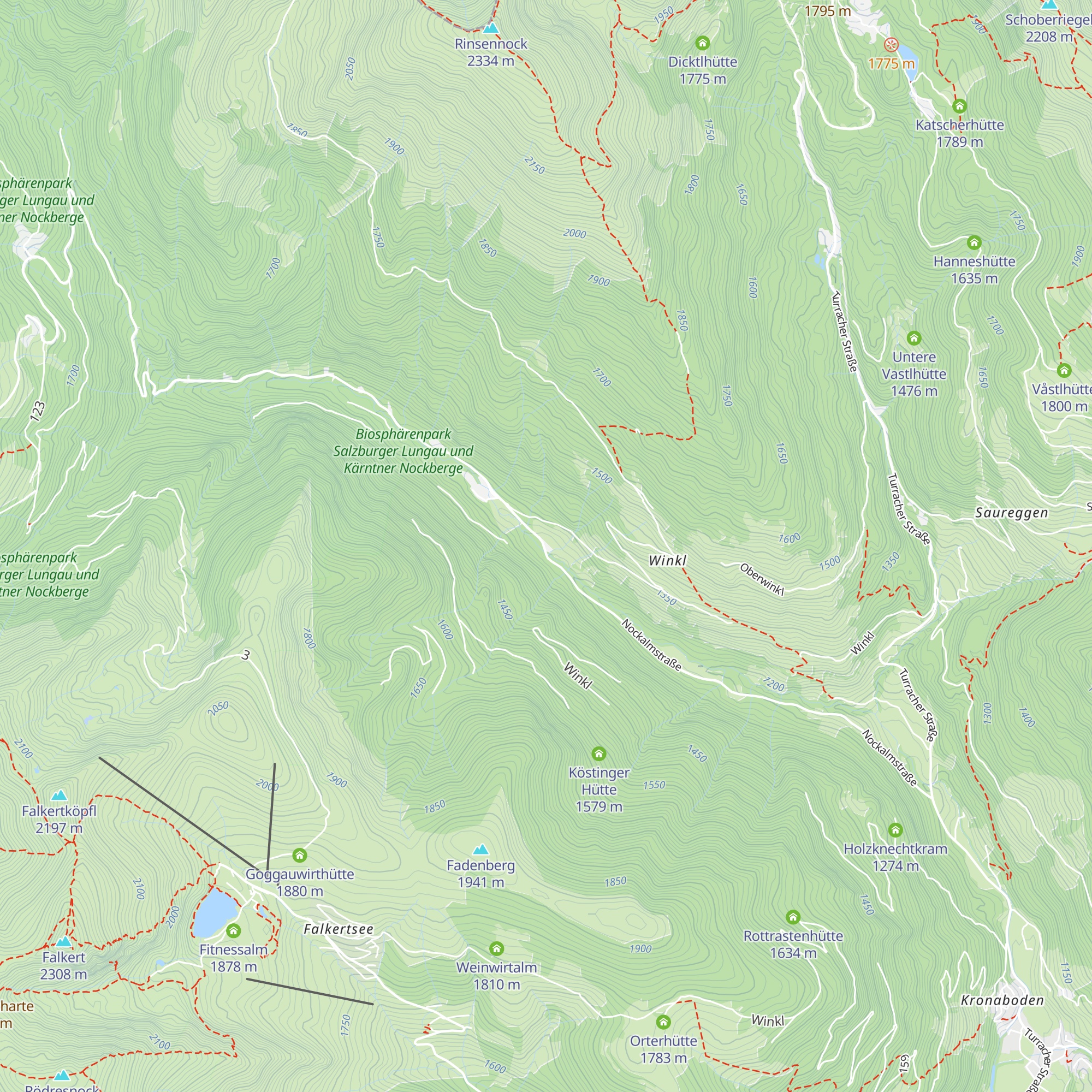Winklhütte map