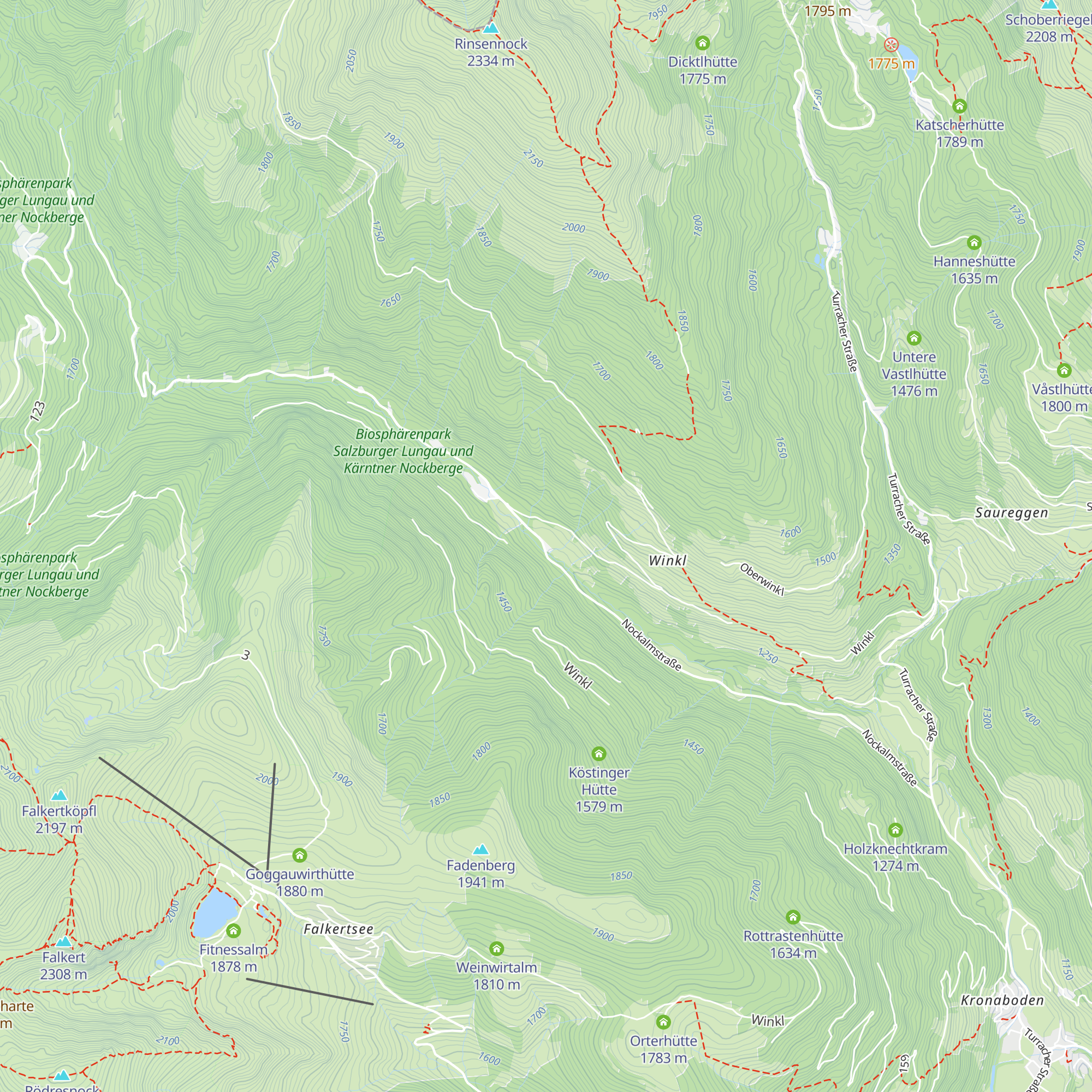 Winklhütte map