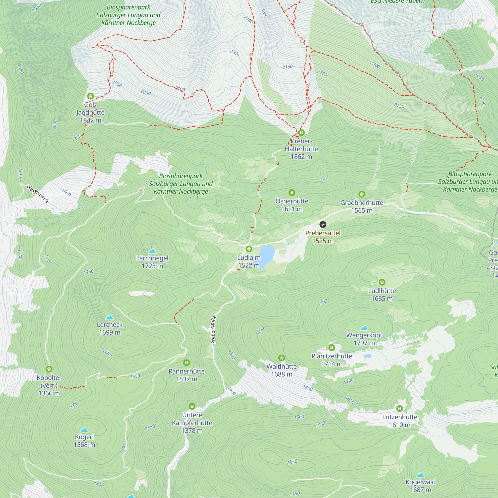 Ludlalm map