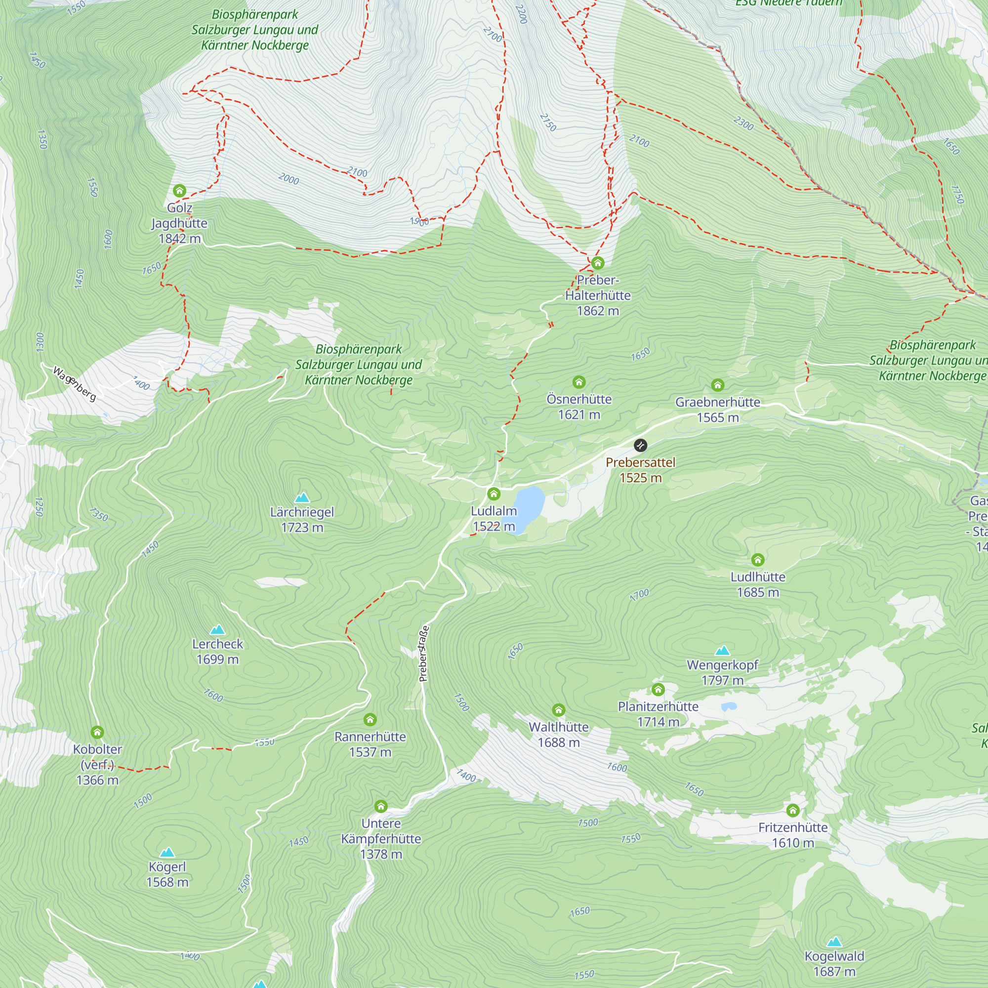 Ludlalm map