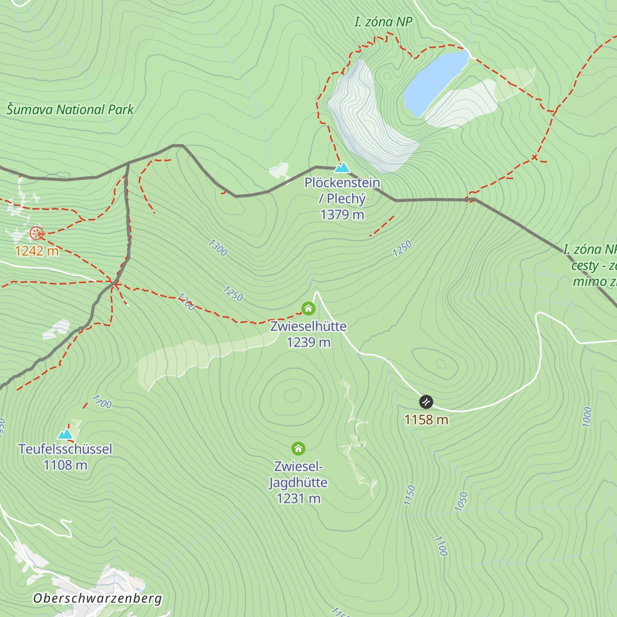 Zwieselhütte map