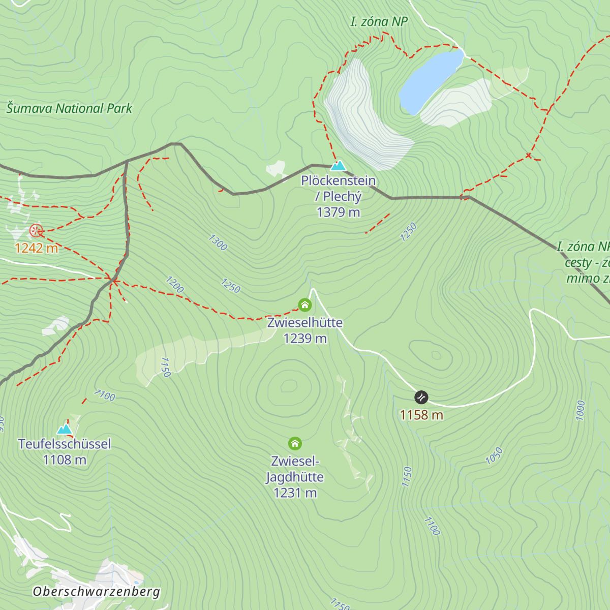 Zwieselhütte map
