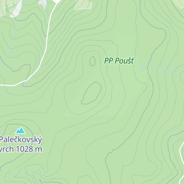 Map of V oboře