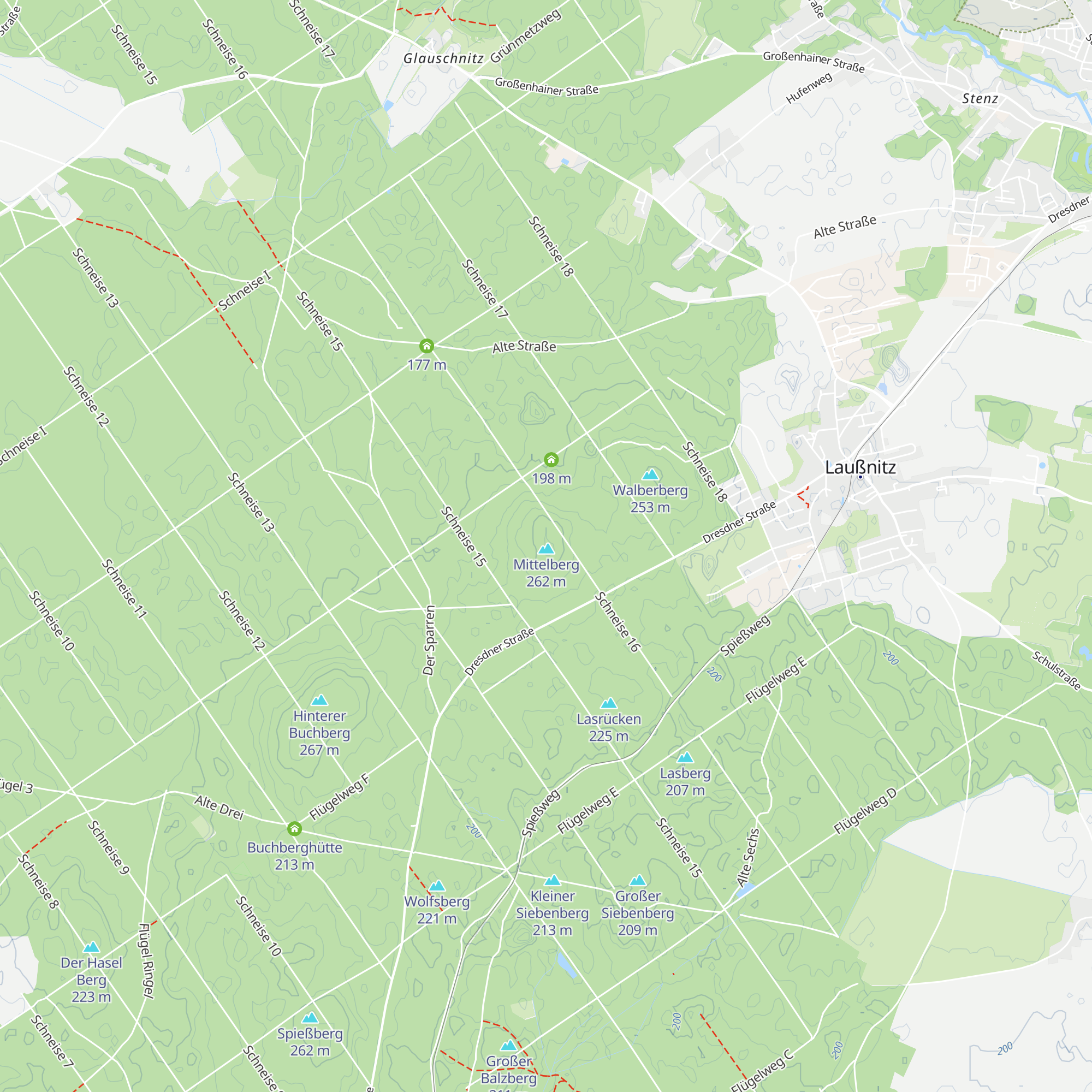 Waldmannsruh map